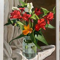 Giuseppe Cacciapuoti olio su tavola