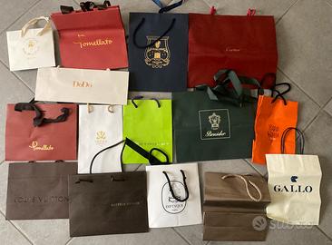 15 shopping bag carta marchi noti