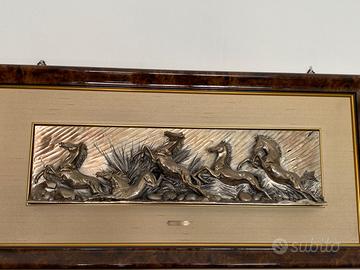 Quadro cavalli di Ottaviani ‘nel vento ‘