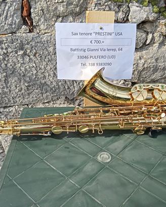 Sax Tenore "Prestini" USA