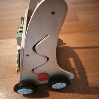 carrello primi passi in legno