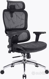 SIHOO M56C Sedia da Ufficio Ergonomica, Nero