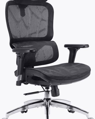 SIHOO M56C Sedia da Ufficio Ergonomica, Nero