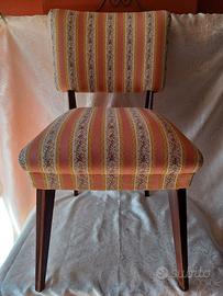 Sedia poltroncina classica tessuto damascato Nuova