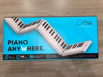 Pianoforte/Tastiera portatile bianco 88 tasti.