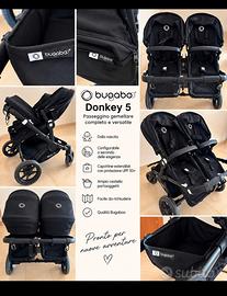 BUGABOO DONKEY 5 GEMELLARE – COMPLETO DI NAVETTE