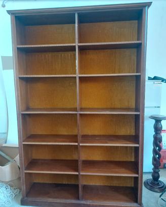 Libreria vintage stile Mid Century in legno