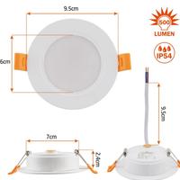 Faretti incasso led 5 w regolabile tonalità.