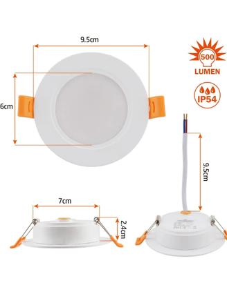 Faretti incasso led 5 w regolabile tonalità.