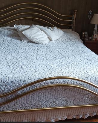 Letto matrimoniale in ottone