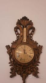 Orologio da parete anni 60 in ottone