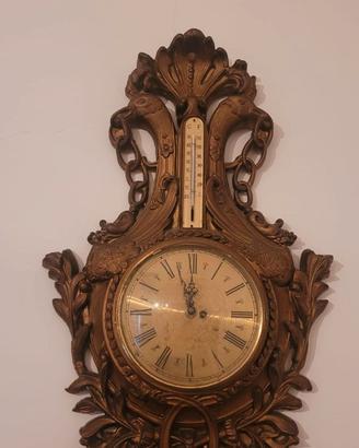 Orologio da parete anni 60 in ottone