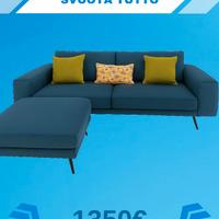 Divano L 220 cm + Pouf  L 95 cm