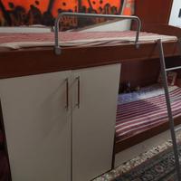 Tre letti a castello+armadi