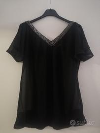 Maglia nera con brillantini Abbigliamento e Accessori In vendita a Pavia