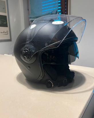 2 Caschi jet uguali Scorpion nero opaco