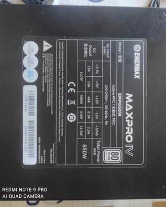 Intel Arc B570 oc Sparkle 10 gb+Alimentatore 650w