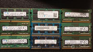 moduli ram ddr3 ddr4 banchi 4gb 