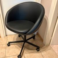 Sedia girevole poltrona rotelle ikea