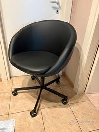 Sedia girevole poltrona rotelle ikea