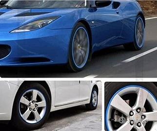 Protezione CERCHI in lega per PEUGEOT Adesiva BLU