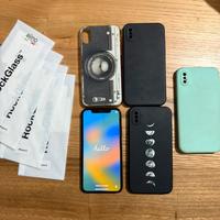 Iphone X piu cover e pellicole come in foto