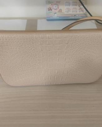 BORSA IN PELLE DI COCCODRILLO BEIGE KRIZIA