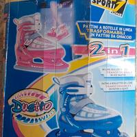 Pattini a rotelle trasformabili 2 in 1