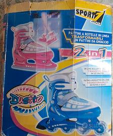Pattini a rotelle trasformabili 2 in 1