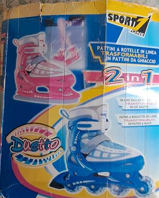 Pattini a rotelle trasformabili 2 in 1