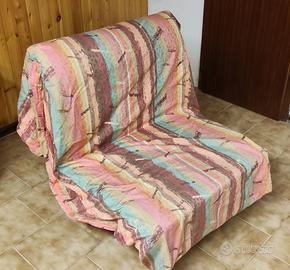 POLTRONA LETTO CON DOGHE CM 193 X 80 CON RUOTE