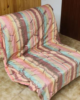 POLTRONA LETTO CON DOGHE CM 193 X 80 CON RUOTE