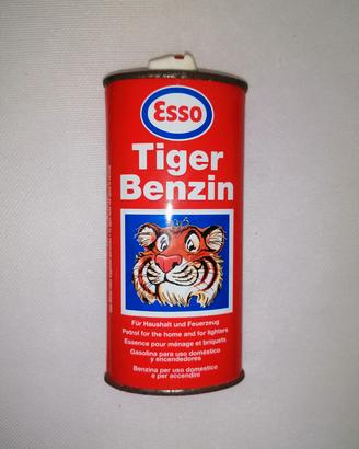 Latta Vintage ESSO Tiger Benzin da collezione