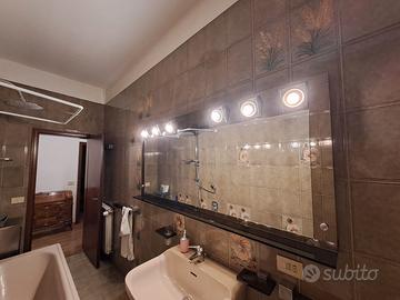 Specchio da bagno vintage stile Fontana arte