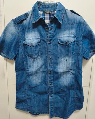 camicie uomo jeans taglia M 