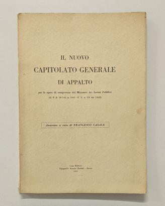 Il Nuovo Capitolato Generale d'Appalto in Italia