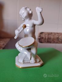 porcella bianca Capodimonte putto vintage '50