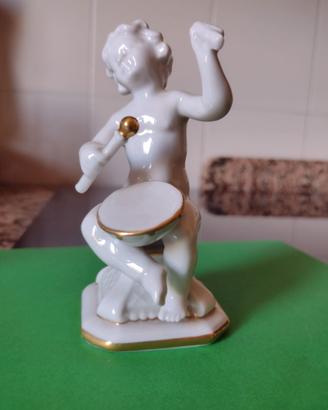 porcella bianca Capodimonte putto vintage '50