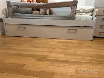 Letto singolo con secondo letto estraibile