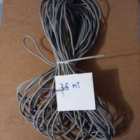 Cavo telefonico a due coppie più la massa.