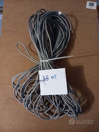 Cavo telefonico a due coppie più la massa.