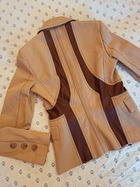 FLAVIO CASTELLANI giacca blzaer cotone pelle XS/S