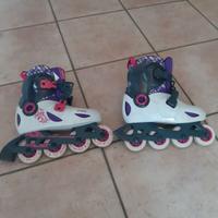 Pattini in linea da bambina n. 30-32 + protezioni