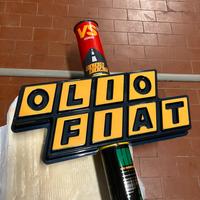 Olio Fiat totem espositore epoca
