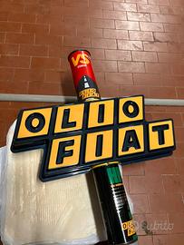 Olio Fiat totem espositore epoca