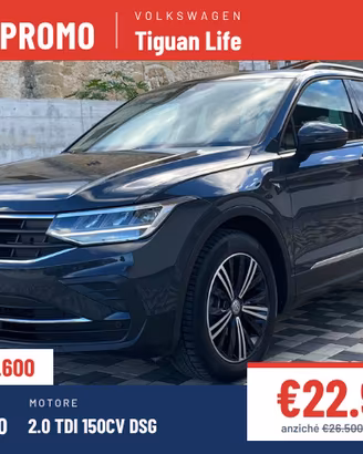 Volkswagen Tiguan Life 2.0 TDI 150CV DSG