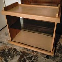 mobile in legno con rotelle anni'80