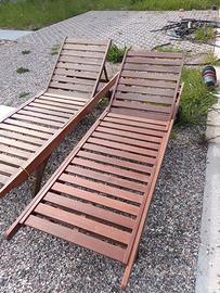 Coppia lettino di legno