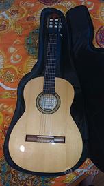 KIT COMPLETO CHITARRA acustica per principianti 