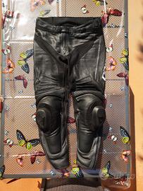pantaloni moto 48 dainese uomo in pelle Misano